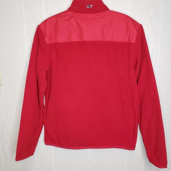 Vineyard Vines mens red fleece preppy pullover size small - Picture 5 of 8